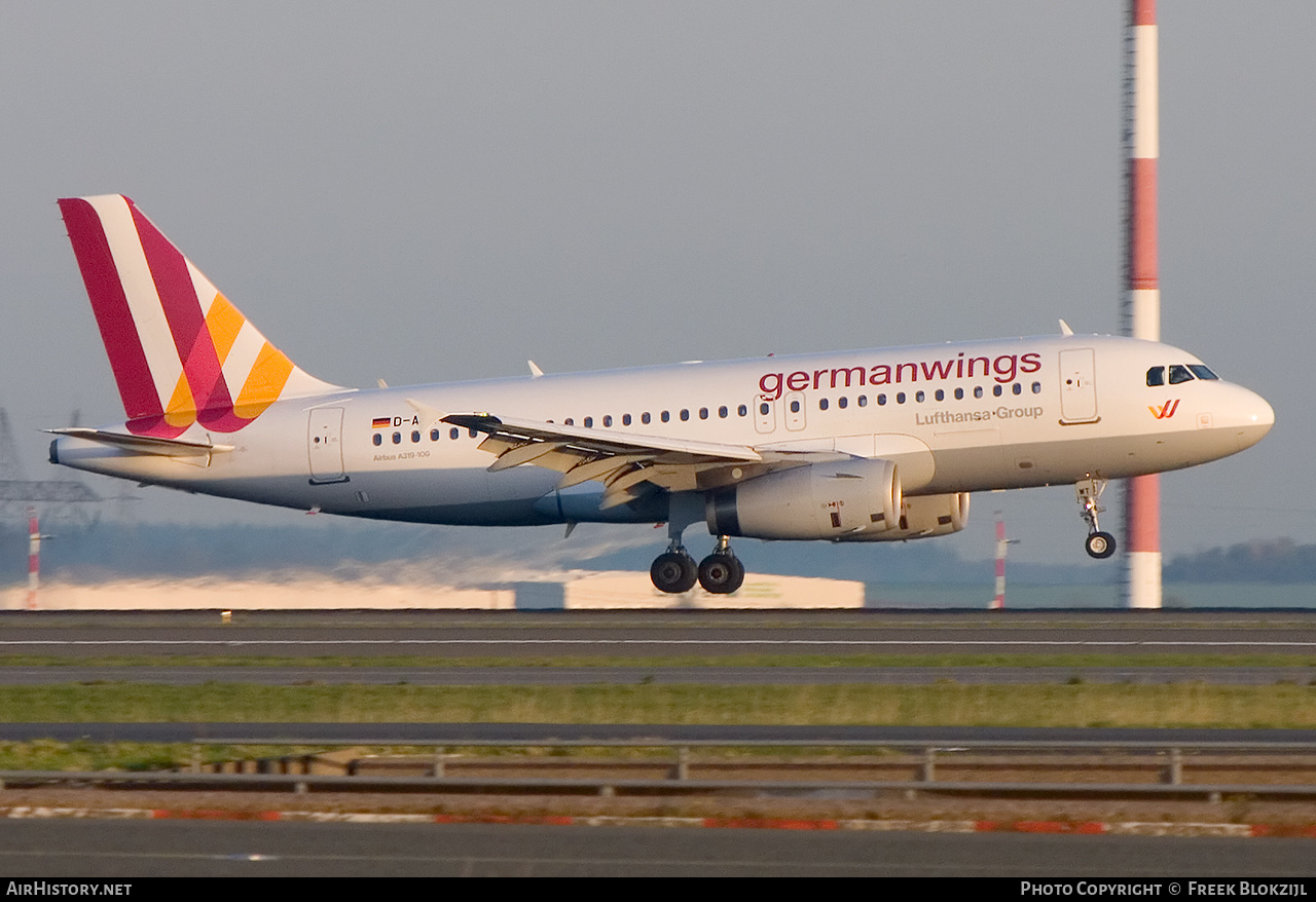 Aircraft Photo of D-AGWT | Airbus A319-132 | Germanwings | AirHistory.net #433342