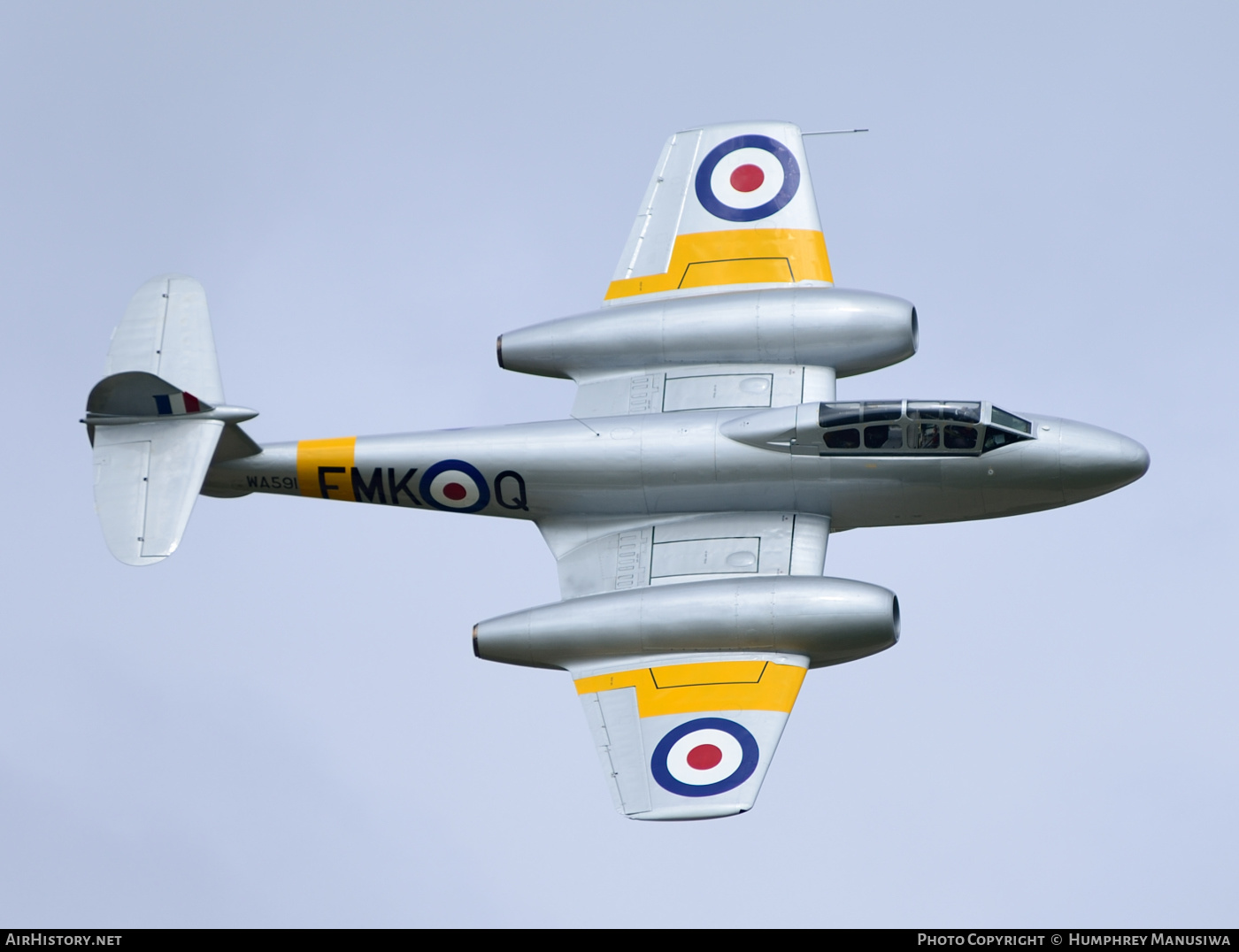Aircraft Photo of G-BWMF / WA591 | Gloster Meteor T7 | UK - Air Force | AirHistory.net #433373