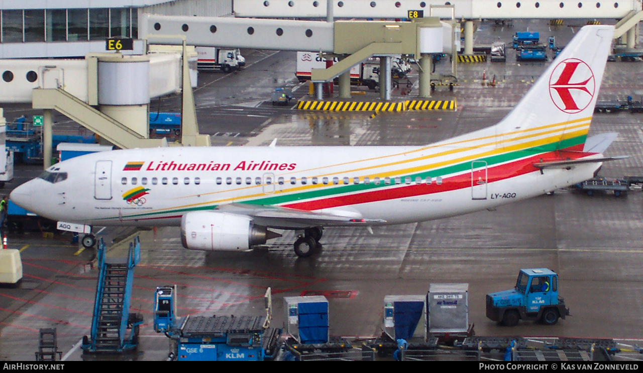 Aircraft Photo of LY-AGQ | Boeing 737-524 | Lithuanian Airlines | AirHistory.net #433418