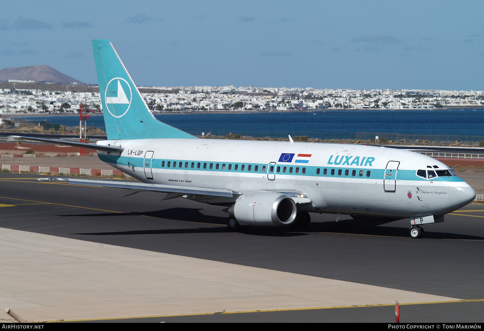 Aircraft Photo of LX-LGP | Boeing 737-5C9 | Luxair | AirHistory.net #433421
