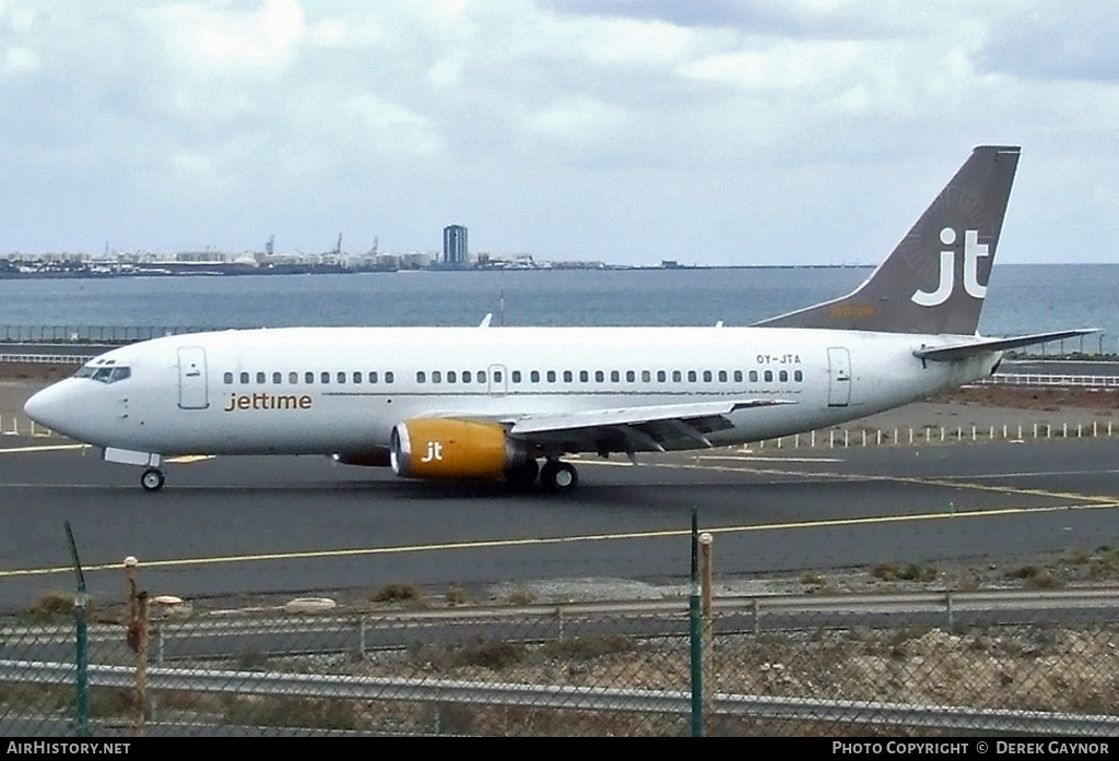Aircraft Photo of OY-JTA | Boeing 737-33A | Jettime | AirHistory.net #433427