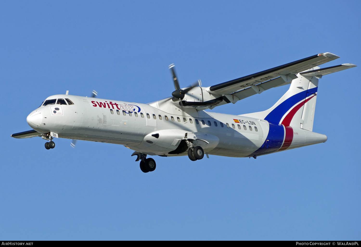 Aircraft Photo of EC-LSN | ATR ATR-72-102 | Swiftair | AirHistory.net #433450