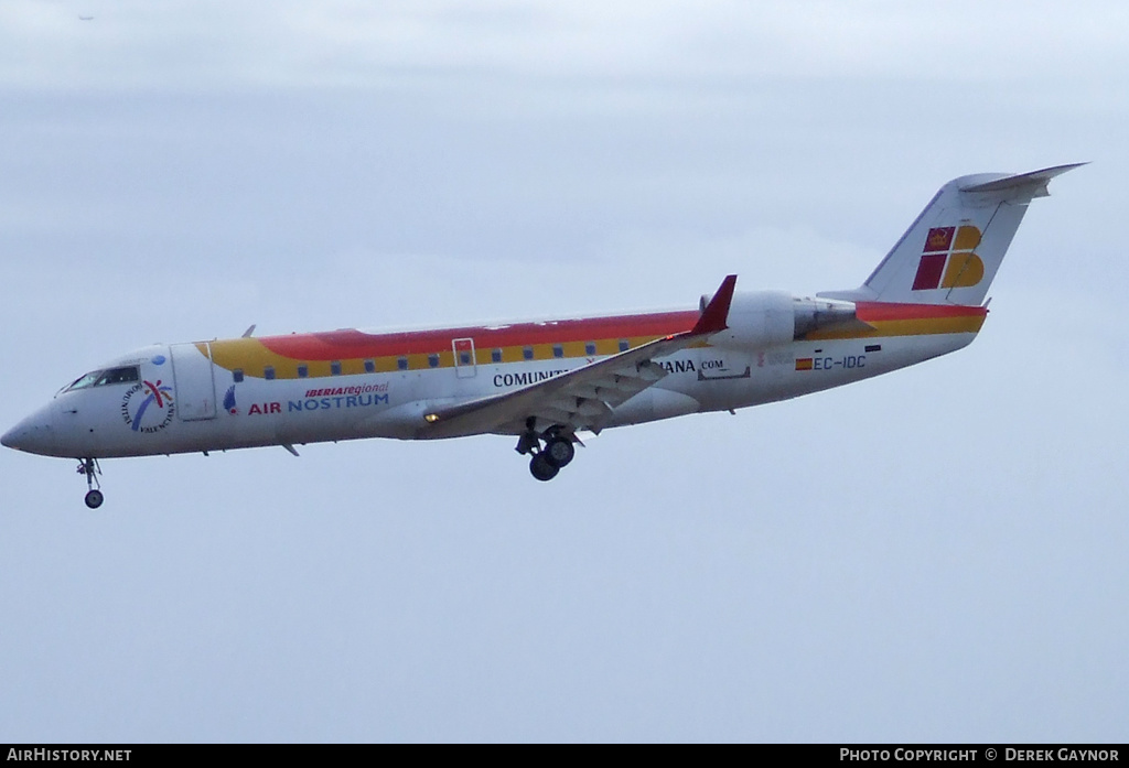 Aircraft Photo of EC-IDC | Bombardier CRJ-200ER (CL-600-2B19) | Iberia Regional | AirHistory.net #433459