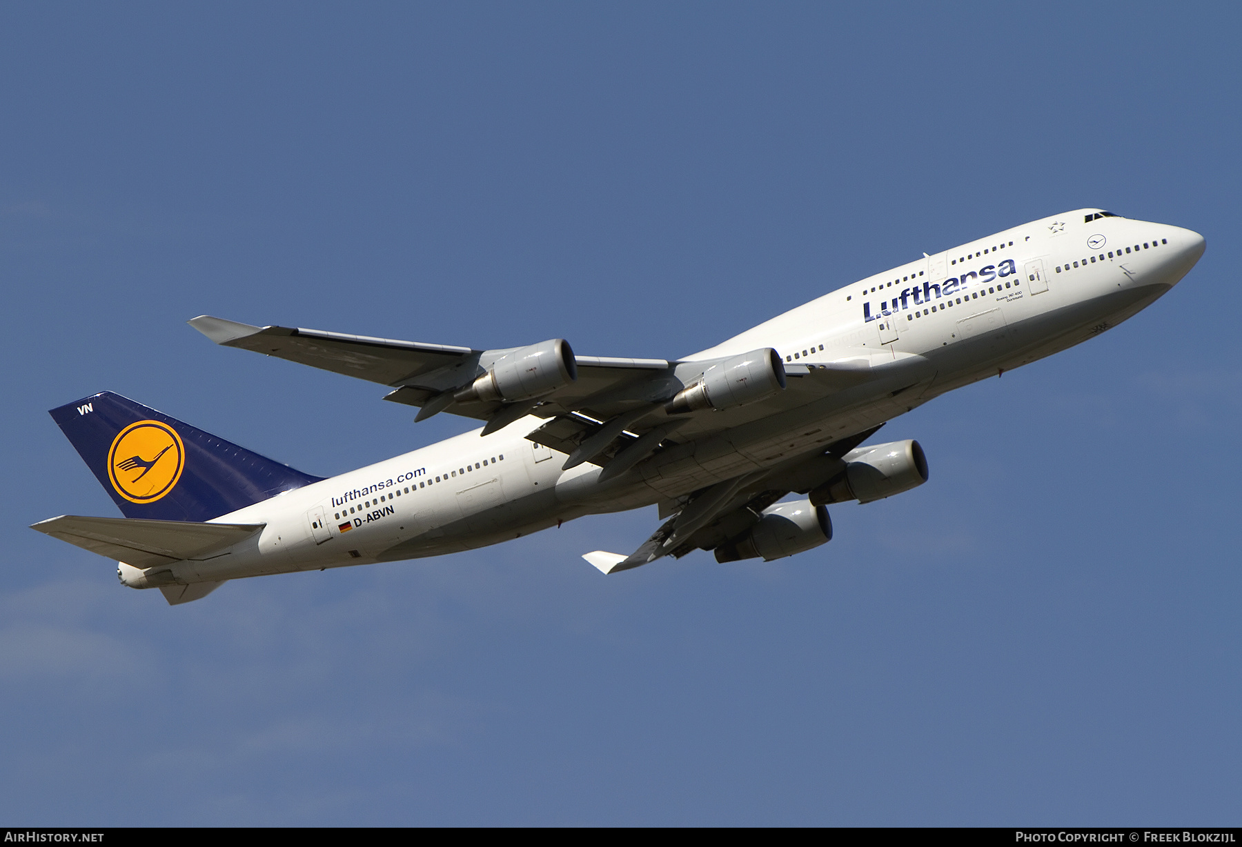 Aircraft Photo of D-ABVN | Boeing 747-430 | Lufthansa | AirHistory.net #433492