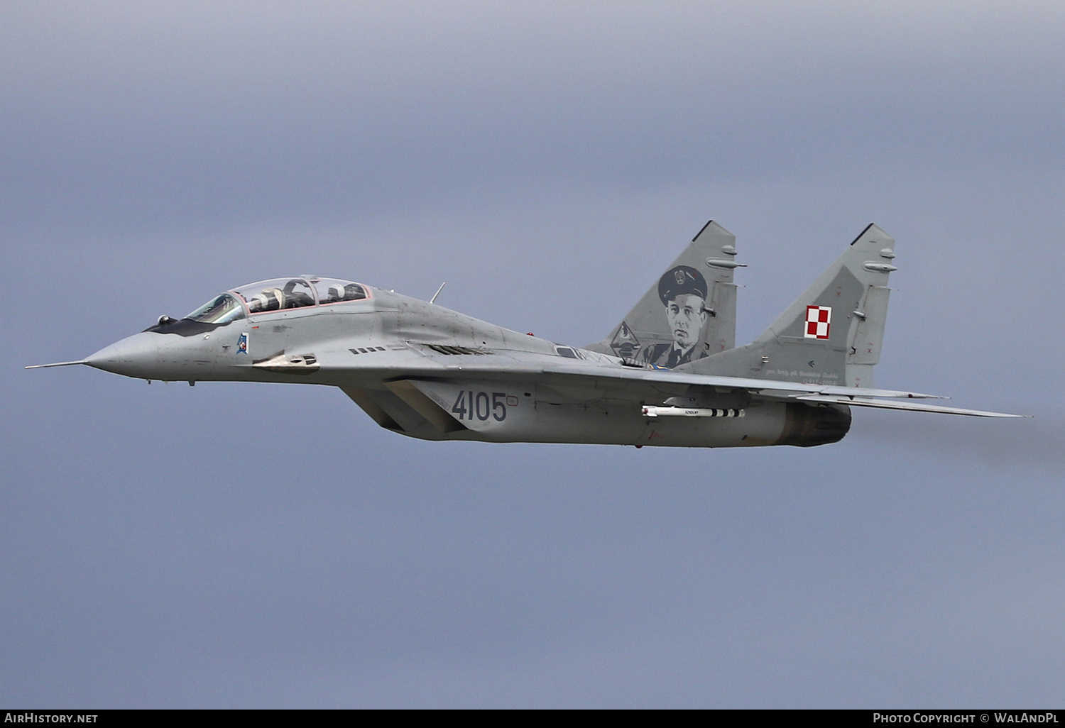 Aircraft Photo of 4105 | Mikoyan-Gurevich MiG-29GT (9-51) | Poland - Air Force | AirHistory.net #433499