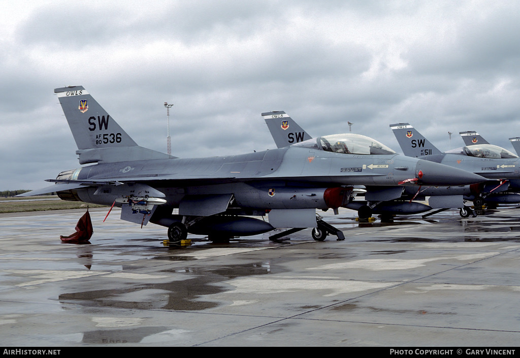 Aircraft Photo of 80-0536 / AF80-536 | General Dynamics F-16A Fighting Falcon | USA - Air Force | AirHistory.net #433518