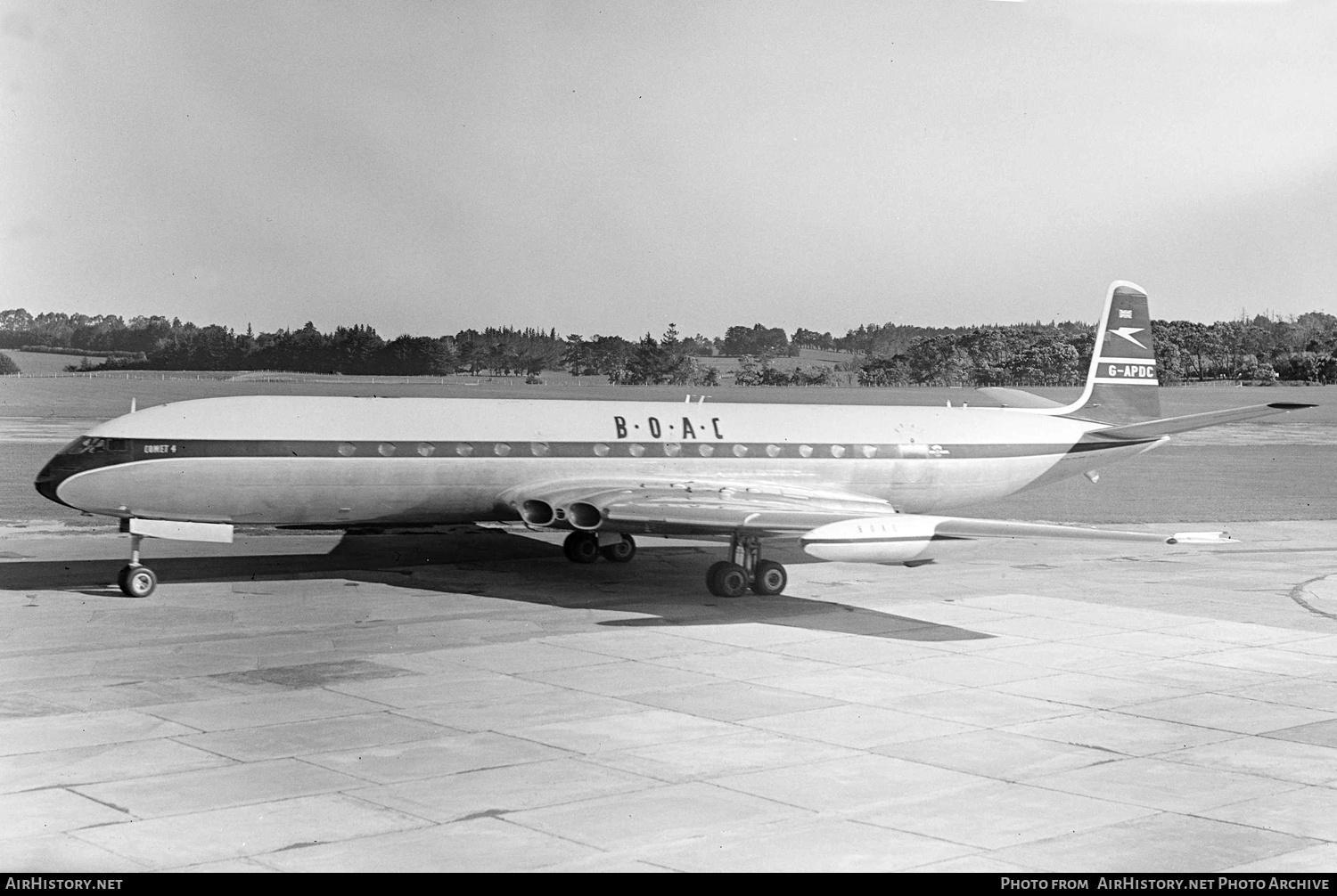 Aircraft Photo of G-APDC | De Havilland D.H. 106 Comet 4 | BOAC - British Overseas Airways Corporation | AirHistory.net #433549