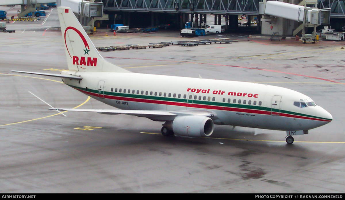 Aircraft Photo of CN-RMY | Boeing 737-5B6 | Royal Air Maroc - RAM | AirHistory.net #433618