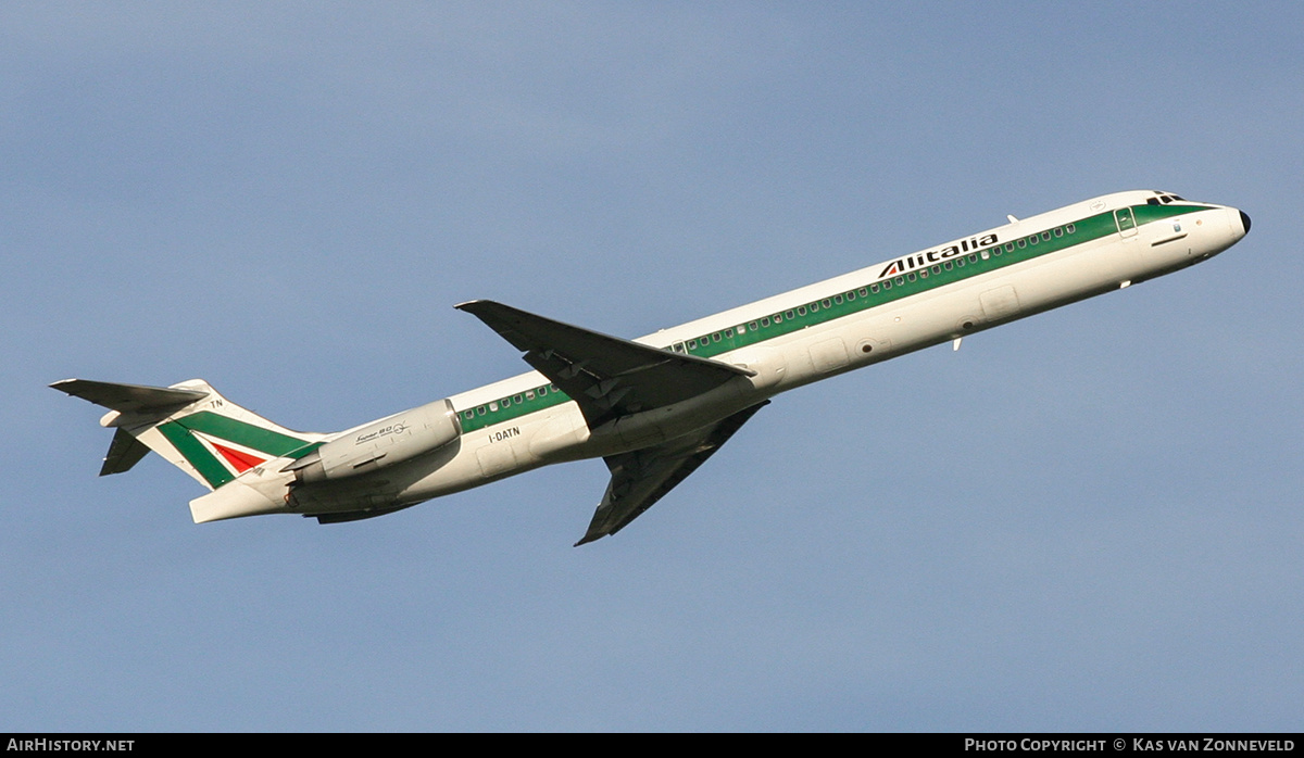 Aircraft Photo of I-DATN | McDonnell Douglas MD-82 (DC-9-82) | Alitalia | AirHistory.net #433645