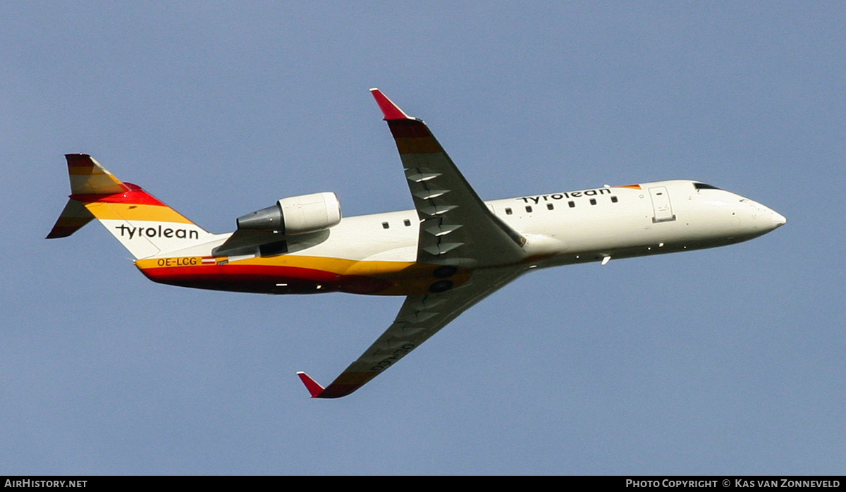 Aircraft Photo of OE-LCG | Canadair CRJ-200LR (CL-600-2B19) | Tyrolean Airways | AirHistory.net #433648