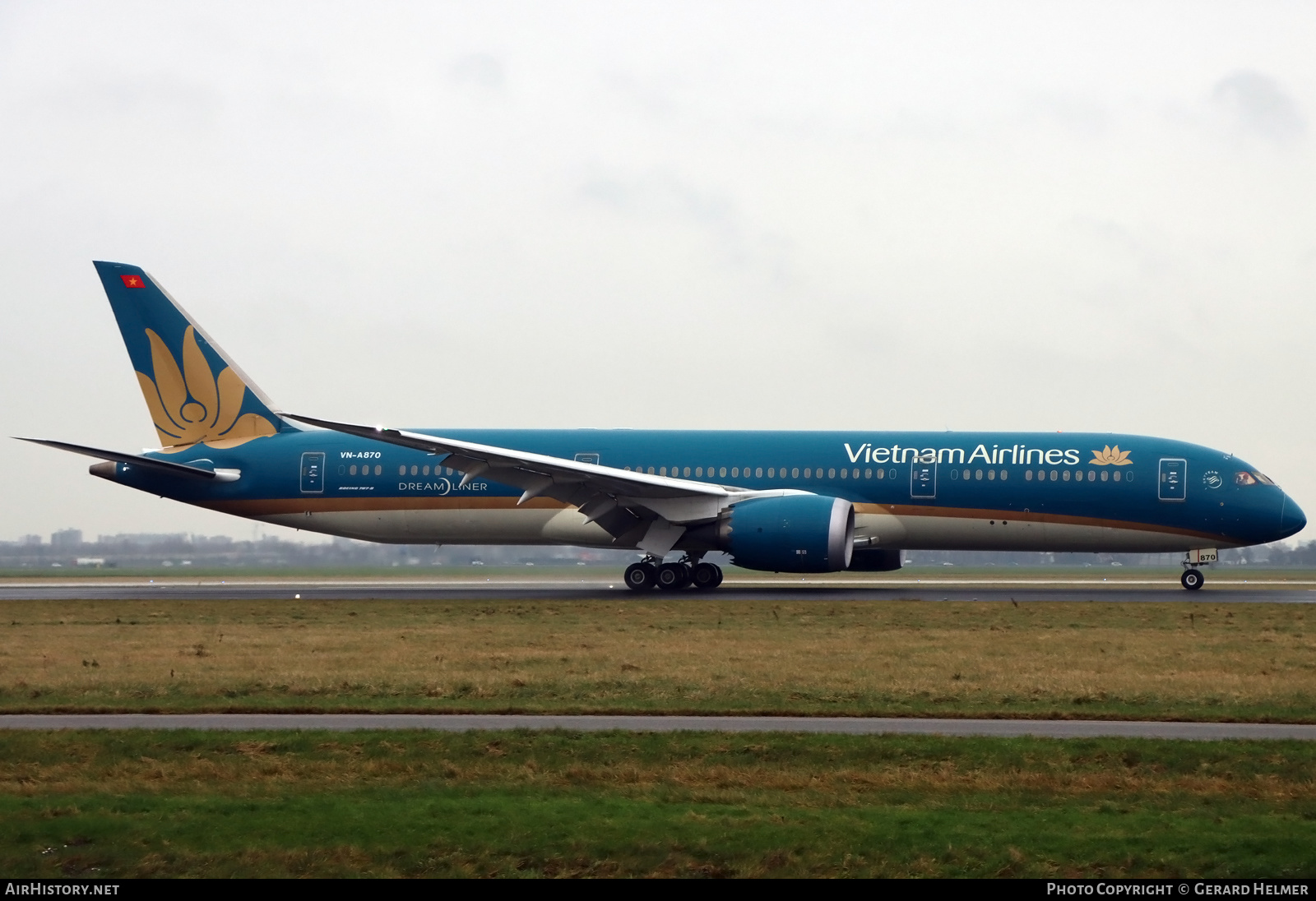 Aircraft Photo of VN-A870 | Boeing 787-9 Dreamliner | Vietnam Airlines | AirHistory.net #433724