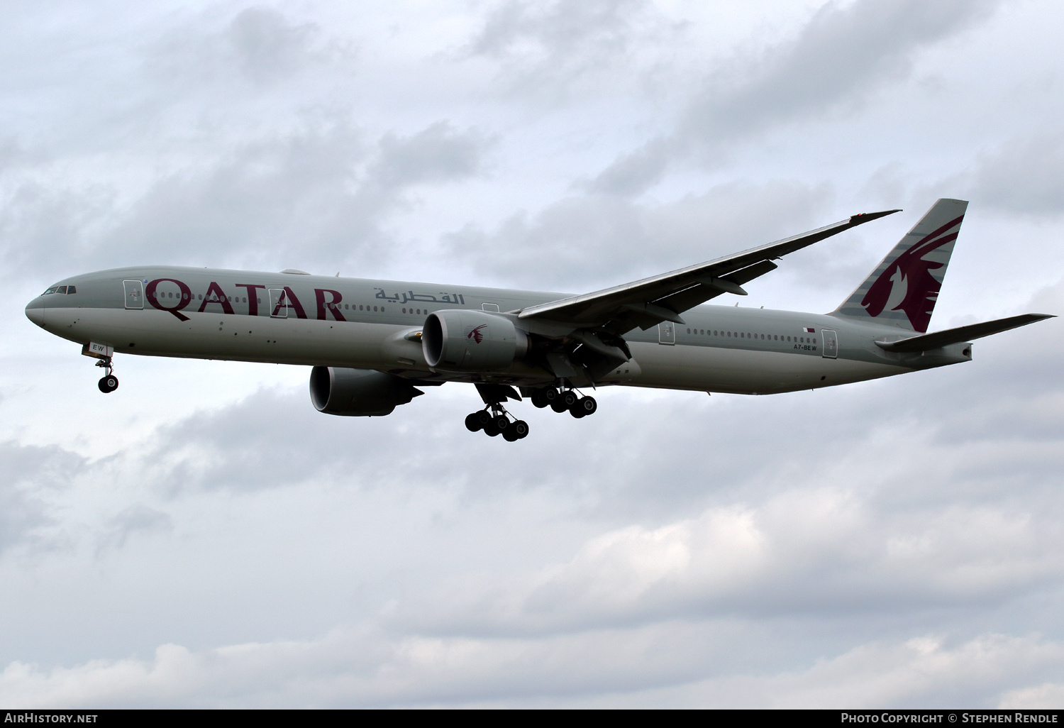Aircraft Photo of A7-BEW | Boeing 777-300/ER | Qatar Airways | AirHistory.net #433745