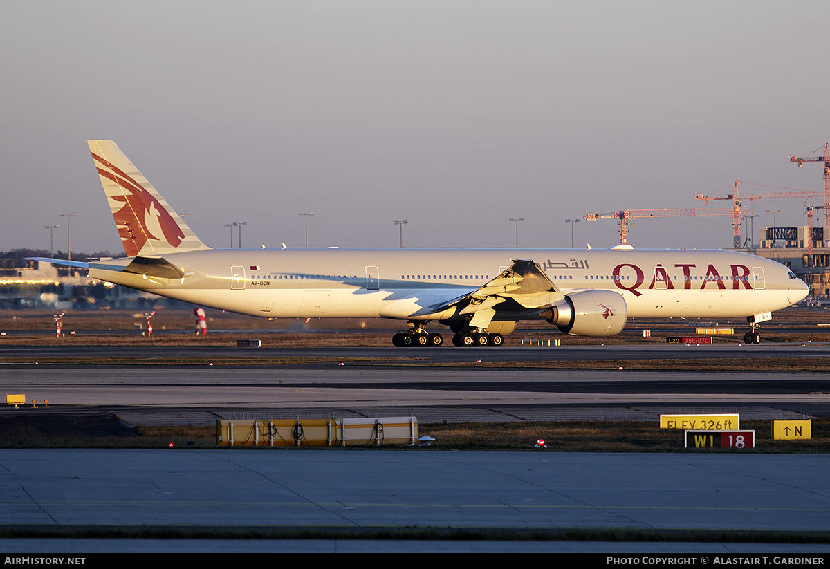 Aircraft Photo of A7-BEN | Boeing 777-300/ER | Qatar Airways | AirHistory.net #433785