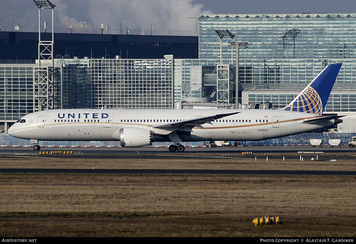 Aircraft Photo of N38950 | Boeing 787-9 Dreamliner | United Airlines | AirHistory.net #433788