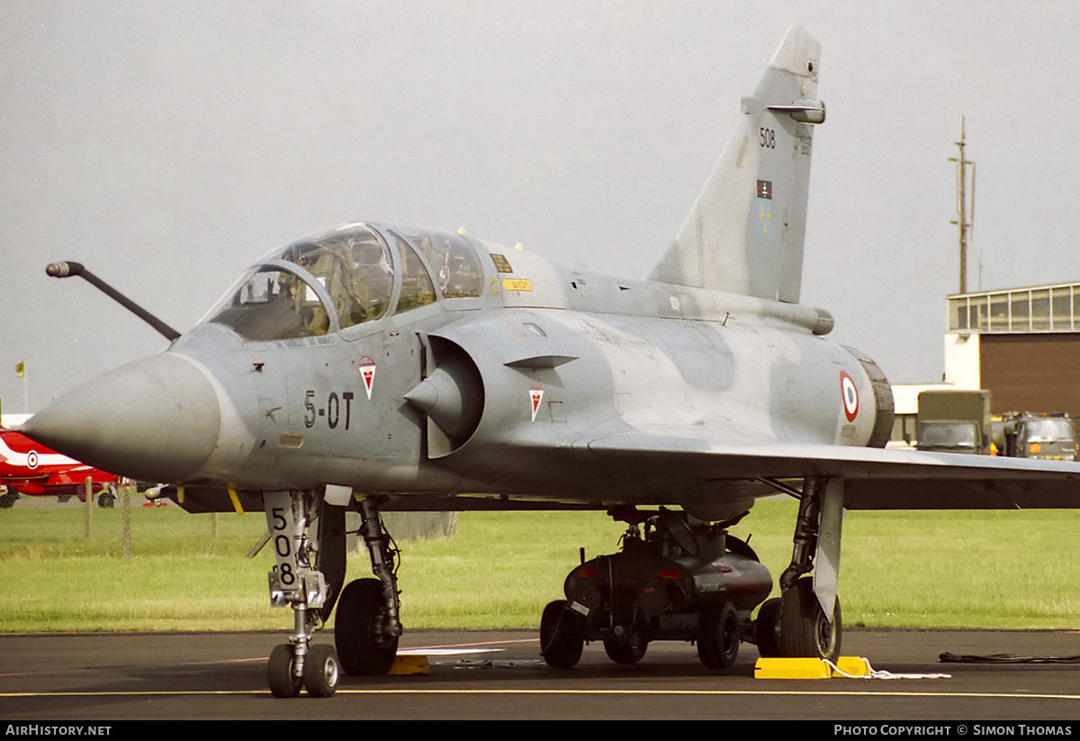 Aircraft Photo of 508 | Dassault Mirage 2000B | France - Air Force | AirHistory.net #433825