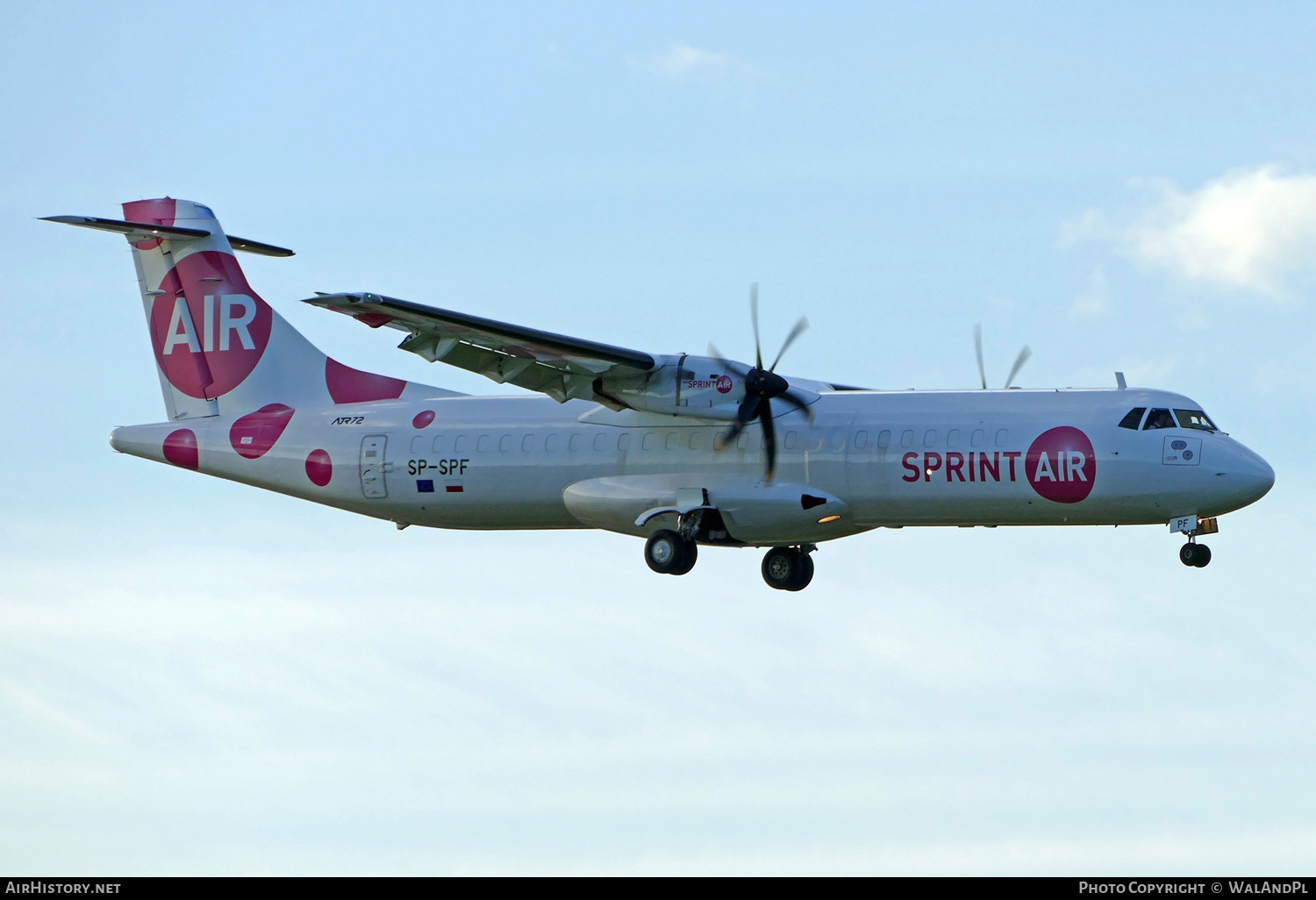 Aircraft Photo of SP-SPF | ATR ATR-72-500/F (ATR-72-212A) | Sprint Air | AirHistory.net #433861
