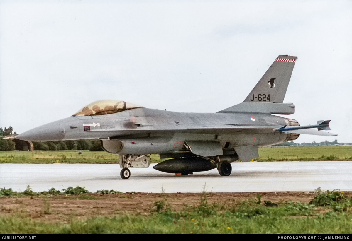 Aircraft Photo of J-624 | General Dynamics F-16A Fighting Falcon | Netherlands - Air Force | AirHistory.net #433912