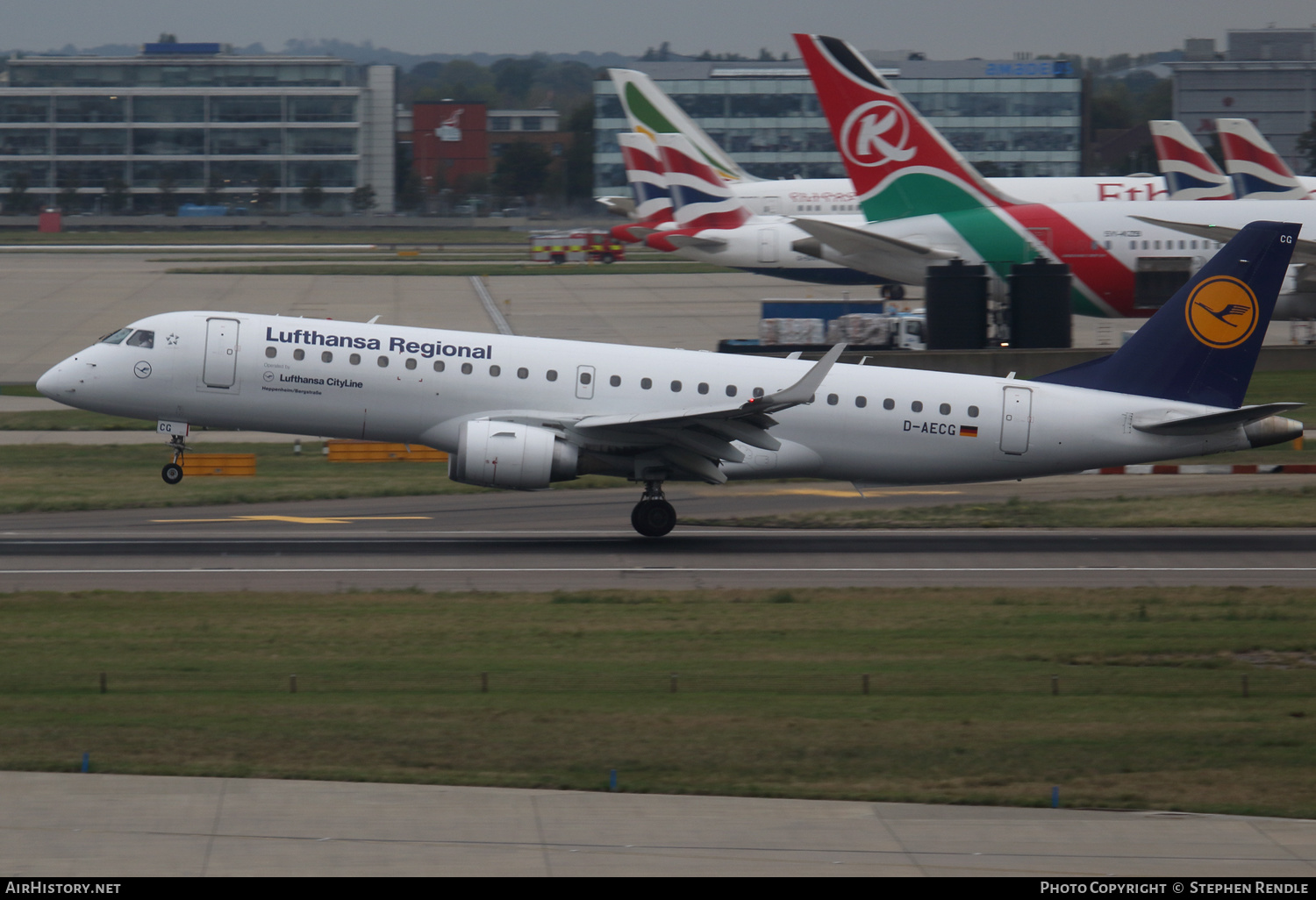 Aircraft Photo of D-AECG | Embraer 190LR (ERJ-190-100LR) | Lufthansa Regional | AirHistory.net #433922