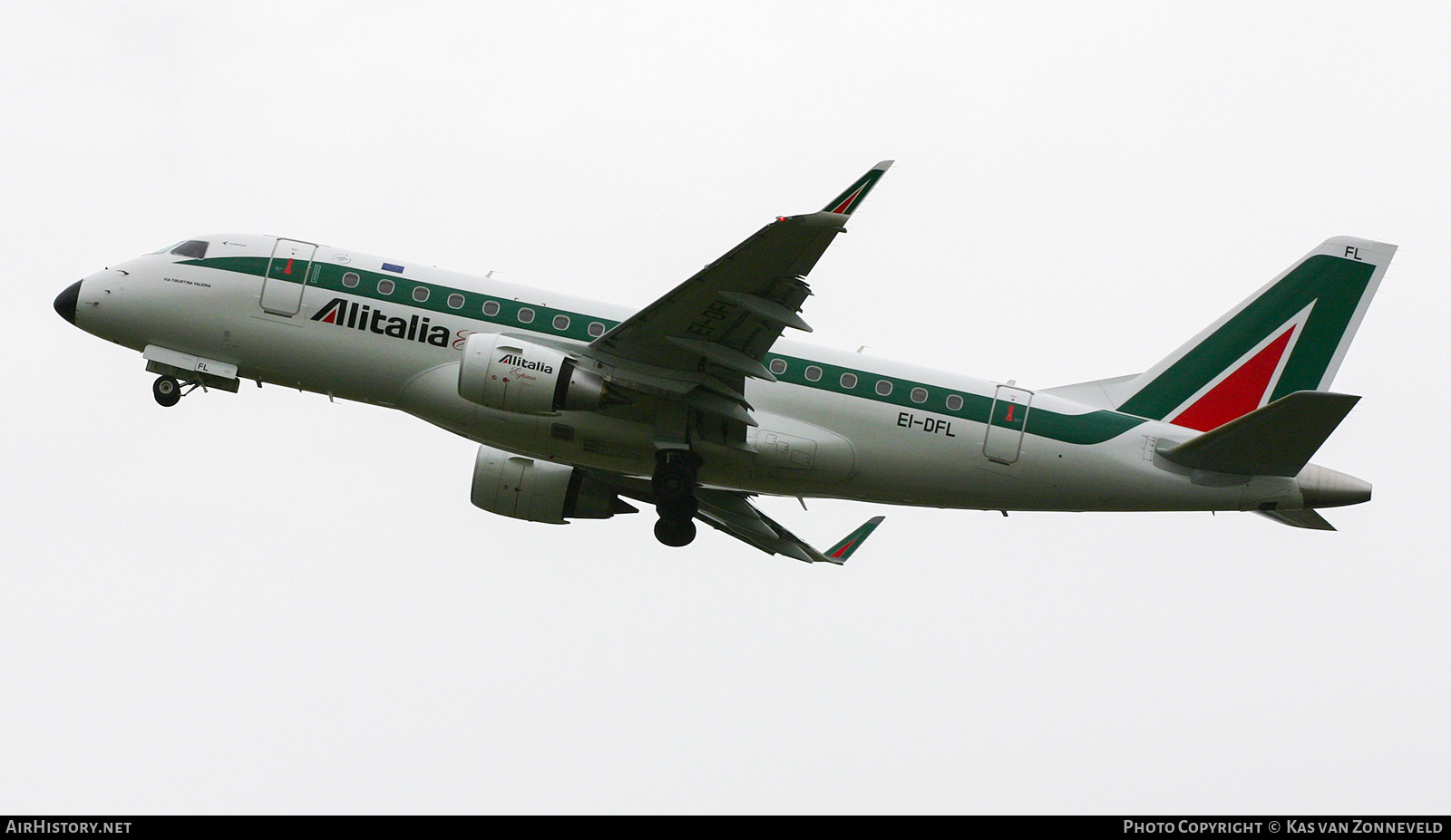 Aircraft Photo of EI-DFL | Embraer 170LR (ERJ-170-100LR) | Alitalia Express | AirHistory.net #433944