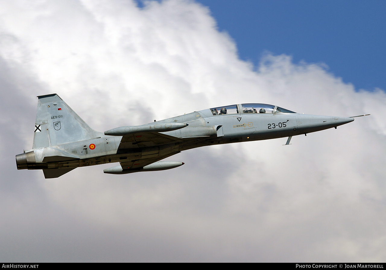 Aircraft Photo of AE.9-011 | Northrop F-5B Freedom Fighter | Spain - Air Force | AirHistory.net #433956