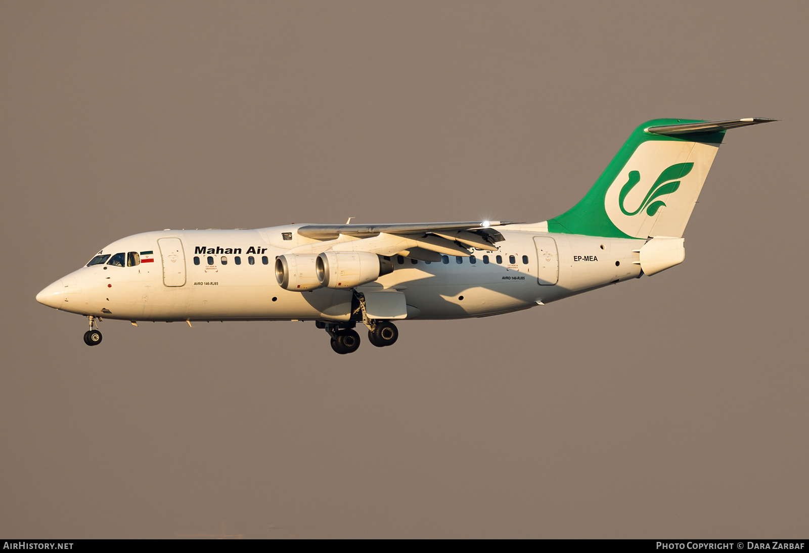 Aircraft Photo of EP-MEA | BAE Systems Avro 146-RJ85 | Mahan Air | AirHistory.net #433985