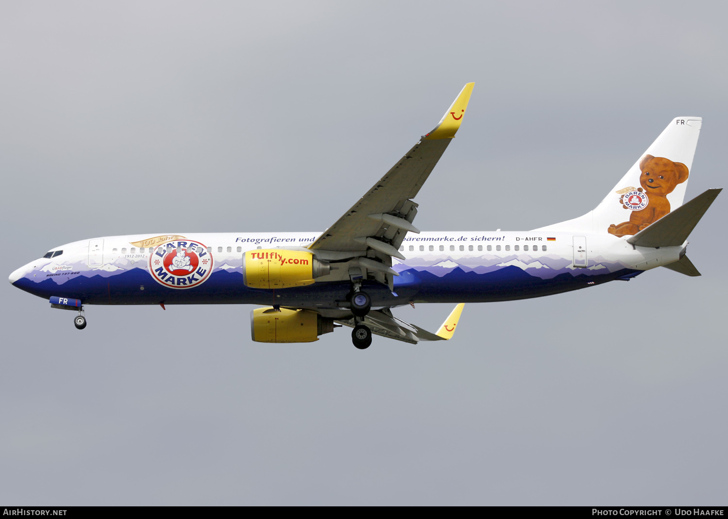 Aircraft Photo of D-AHFR | Boeing 737-8K5 | TUIfly | AirHistory.net #434008