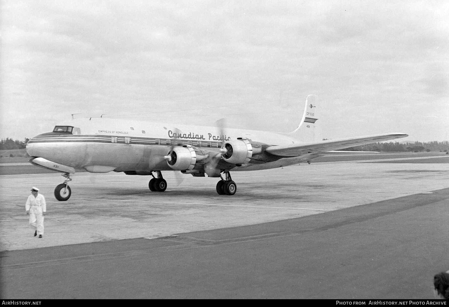 Aircraft Photo of CF-CUO | Douglas DC-6B | Canadian Pacific Airlines | AirHistory.net #434092