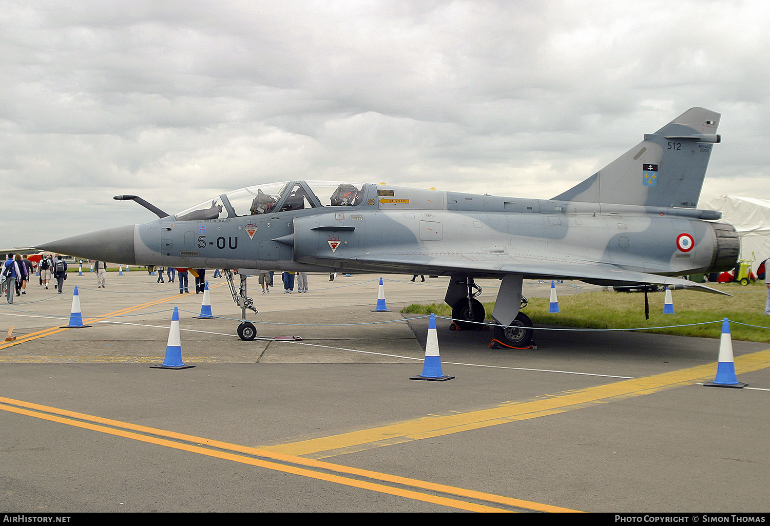 Aircraft Photo of 512 | Dassault Mirage 2000B | France - Air Force | AirHistory.net #434230