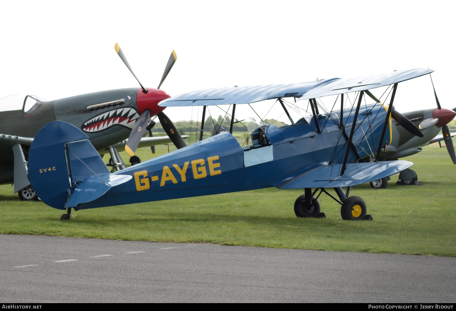Aircraft Photo of G-AYGE | SNCAN Stampe SV-4C | AirHistory.net #434242