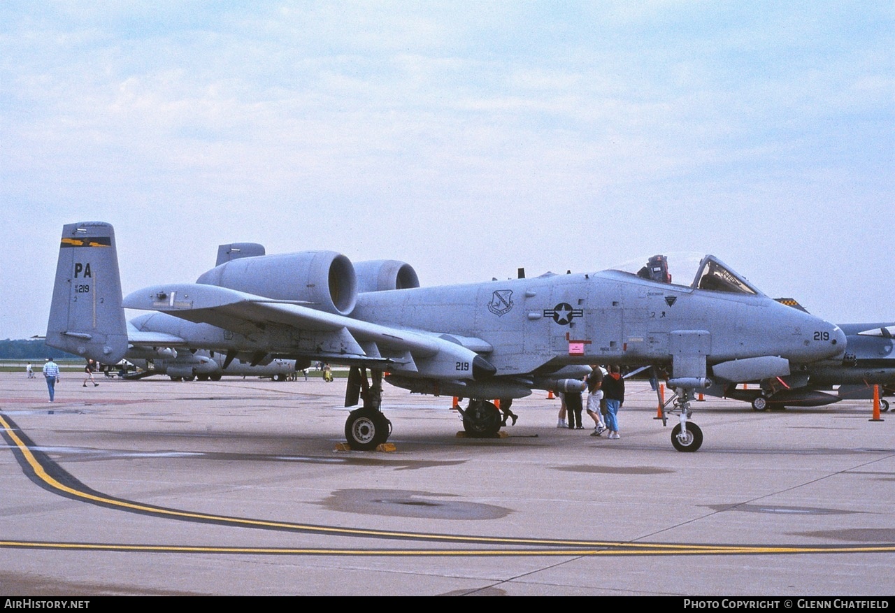 Aircraft Photo of 79-0219 / AF79-219 | Fairchild OA-10A Thunderbolt II | USA - Air Force | AirHistory.net #434269