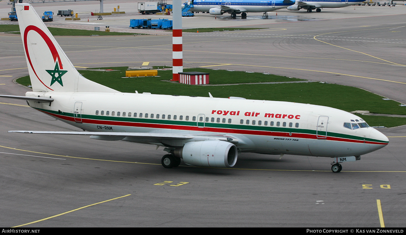 Aircraft Photo of CN-RNM | Boeing 737-7B6 | Royal Air Maroc - RAM | AirHistory.net #434287