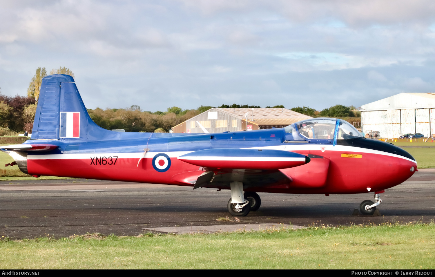 Aircraft Photo of G-BKOU / XN637 | Hunting P.84 Jet Provost T3 | UK - Air Force | AirHistory.net #434362