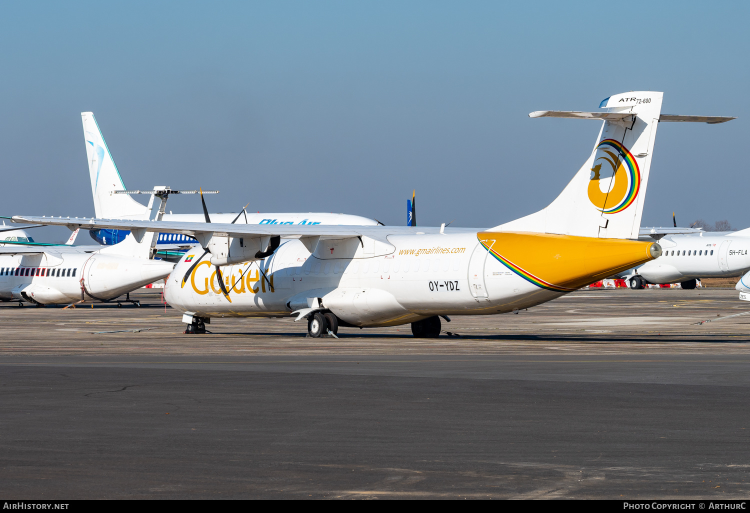 Aircraft Photo of OY-YDZ | ATR ATR-72-600 (ATR-72-212A) | Golden Myanmar Airlines | AirHistory.net #434385
