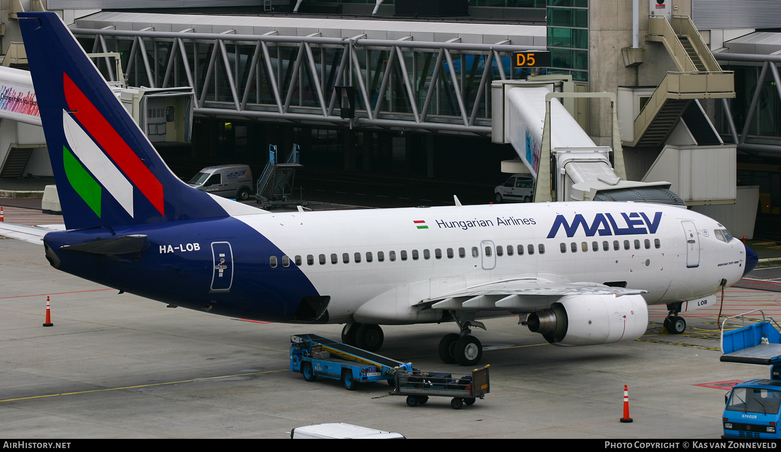 Aircraft Photo of HA-LOB | Boeing 737-7Q8 | Malév - Hungarian Airlines | AirHistory.net #434417