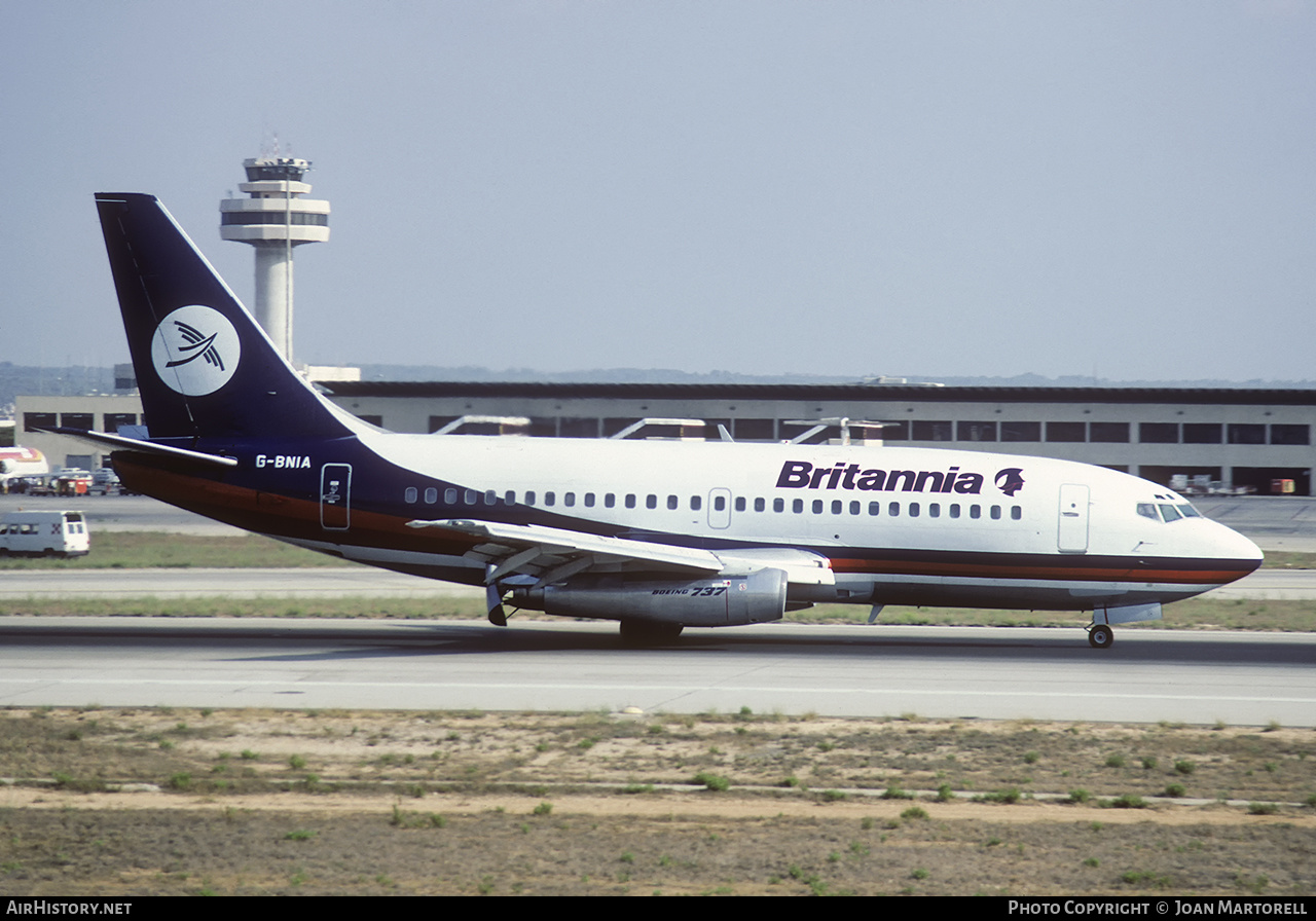 Aircraft Photo of G-BNIA | Boeing 737-2A3/Adv | Britannia Airways | AirHistory.net #434432