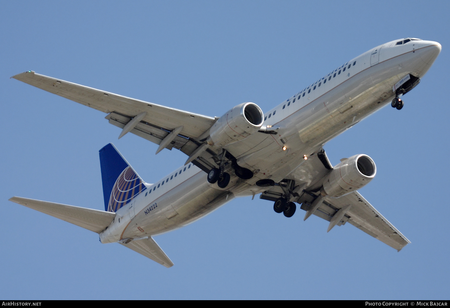 Aircraft Photo of N34222 | Boeing 737-824 | Continental Airlines | AirHistory.net #434526