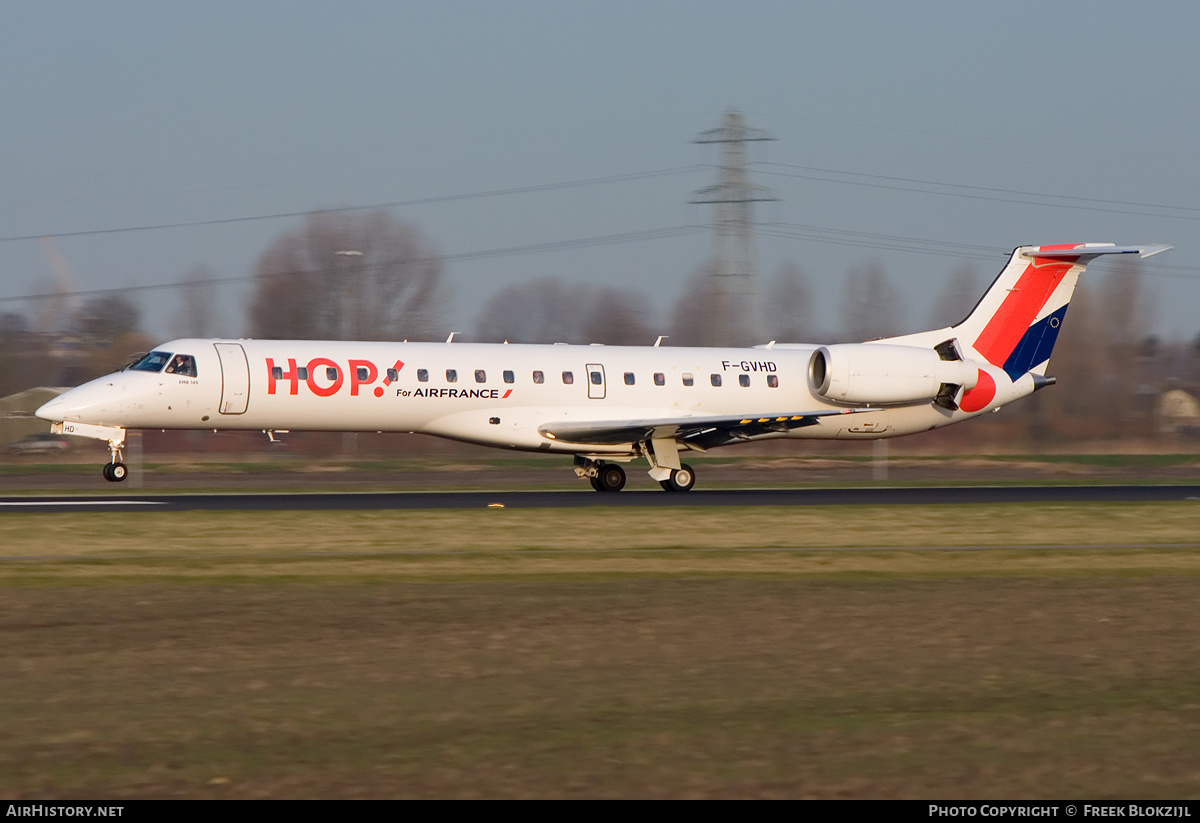 Aircraft Photo of F-GVHD | Embraer ERJ-145MP (EMB-145MP) | Hop! | AirHistory.net #434530