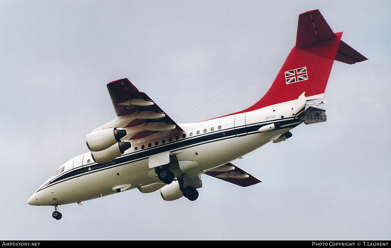 Aircraft Photo of ZE701 | British Aerospace BAe-146 CC.2 | UK - Air Force | AirHistory.net #434579