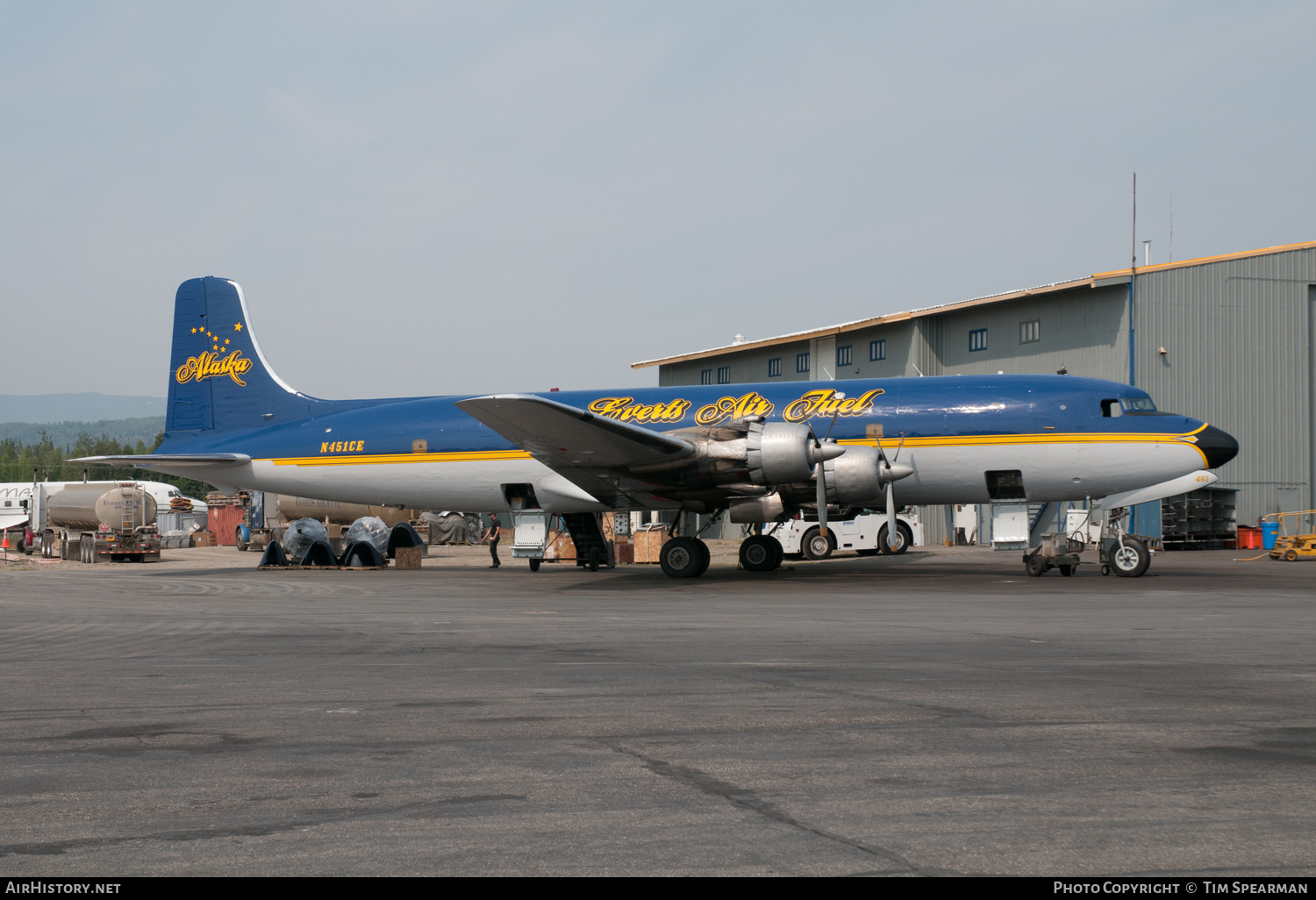 Aircraft Photo of N451CE | Douglas C-118B Liftmaster (DC-6A) | Everts Air Fuel | AirHistory.net #434594