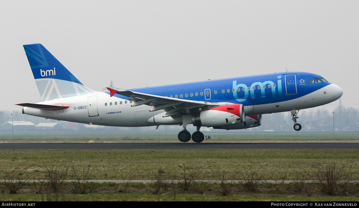 Aircraft Photo of G-DBCC | Airbus A319-131 | BMI - British Midland International | AirHistory.net #434665