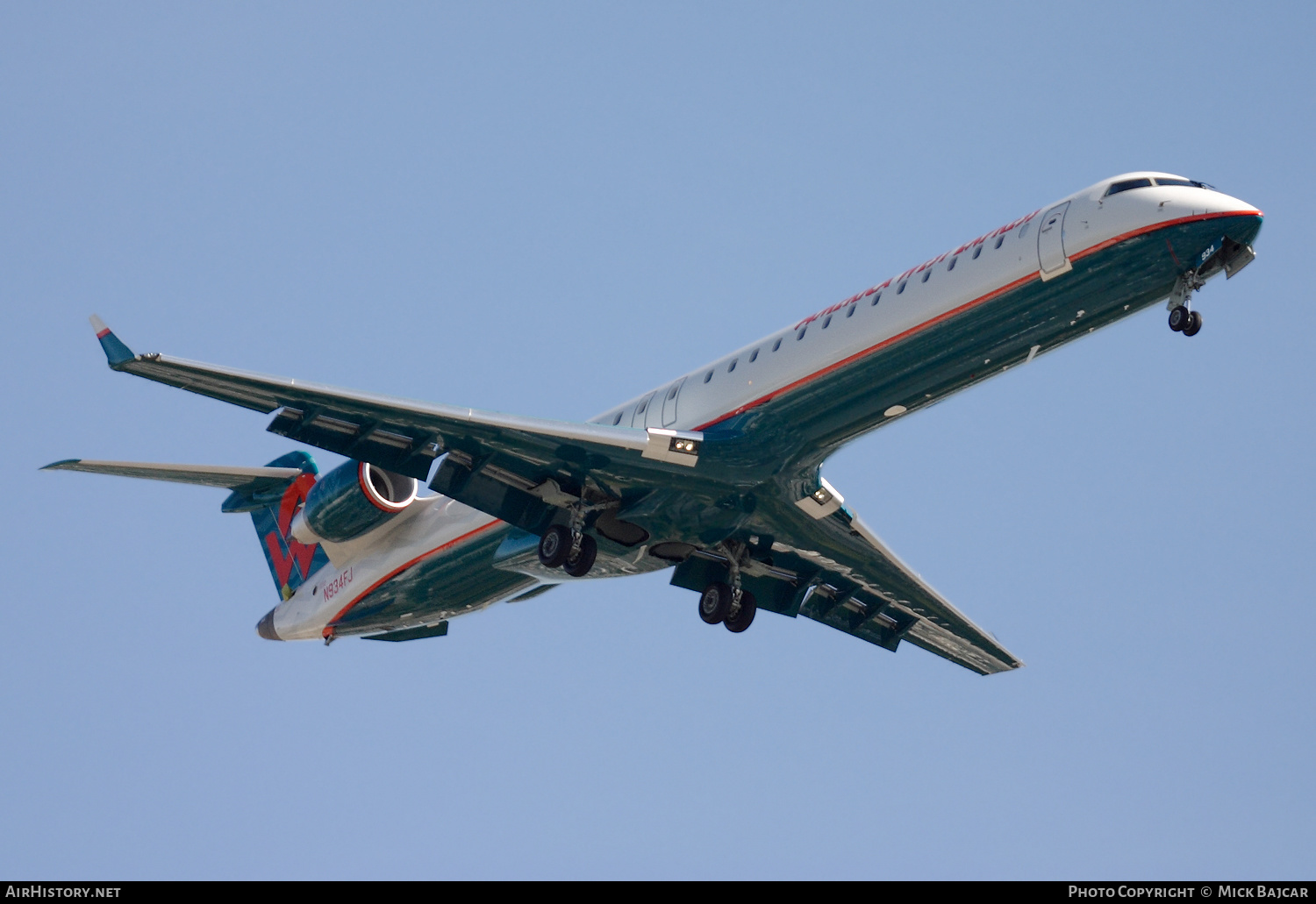 Aircraft Photo of N934FJ | Bombardier CRJ-900LR (CL-600-2D24) | America West Express | AirHistory.net #434754