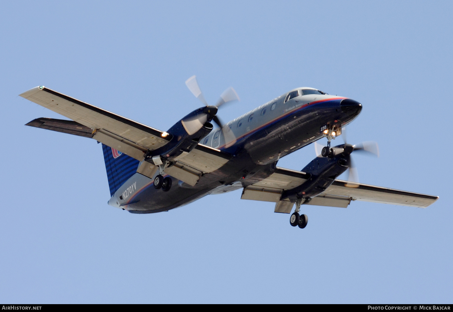 Aircraft Photo of N270YV | Embraer EMB-120(ER) Brasilia | United Express | AirHistory.net #434779