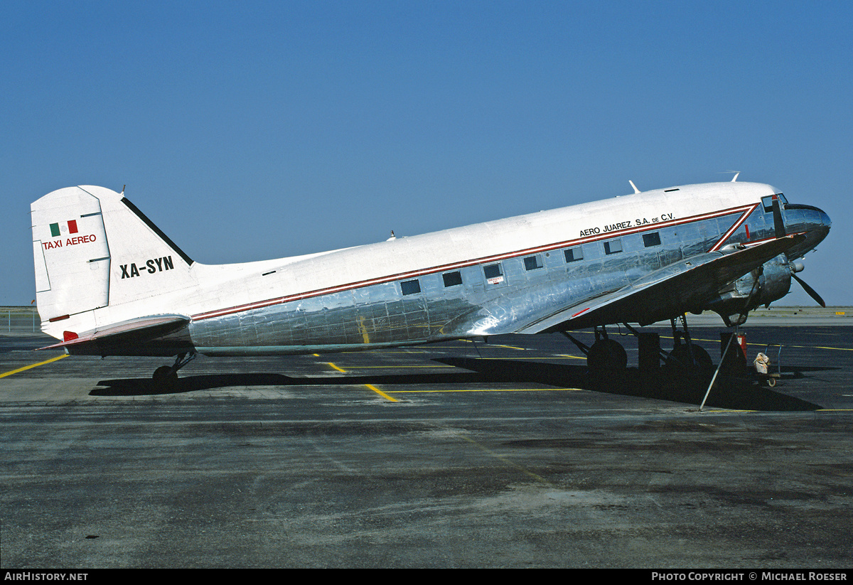 Aircraft Photo of XA-SYN | Douglas C-47A Skytrain | Aero Juárez Taxi Aéreo | AirHistory.net #434783