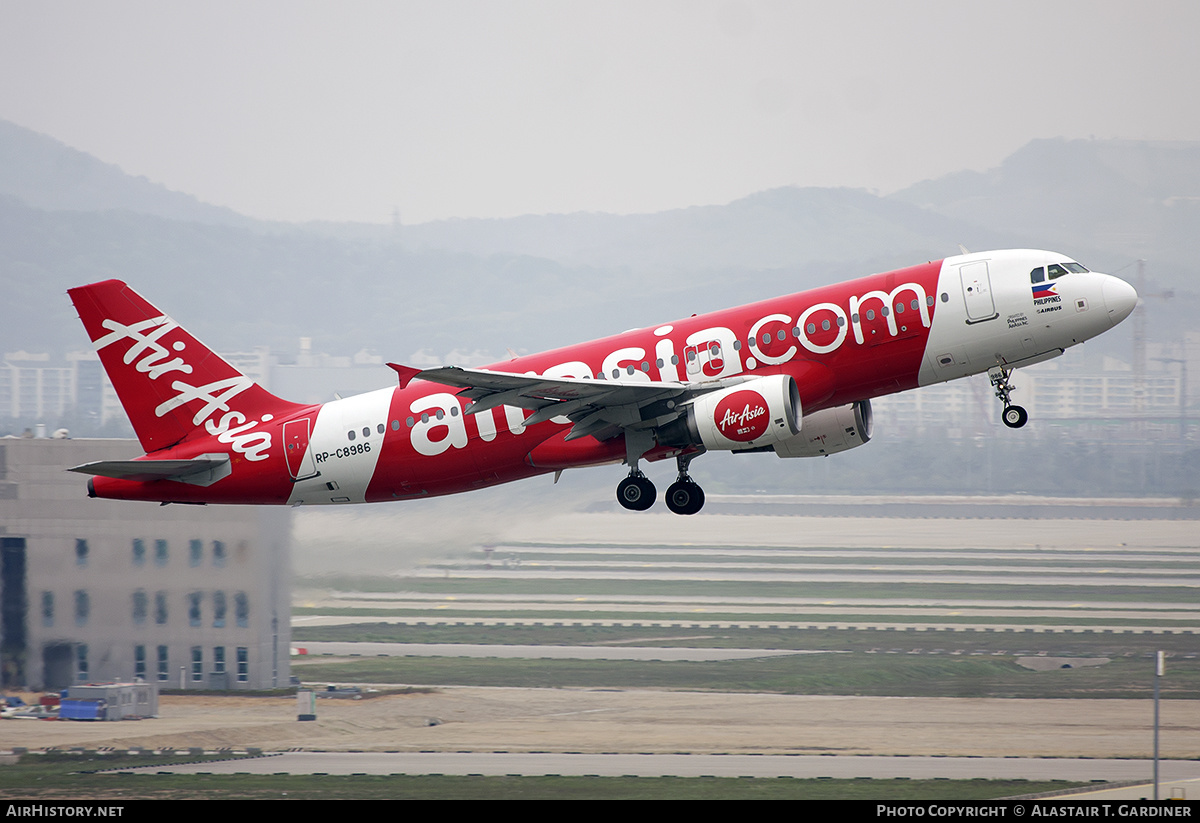 Aircraft Photo of RP-C8986 | Airbus A320-216 | AirAsia | AirHistory.net #434832