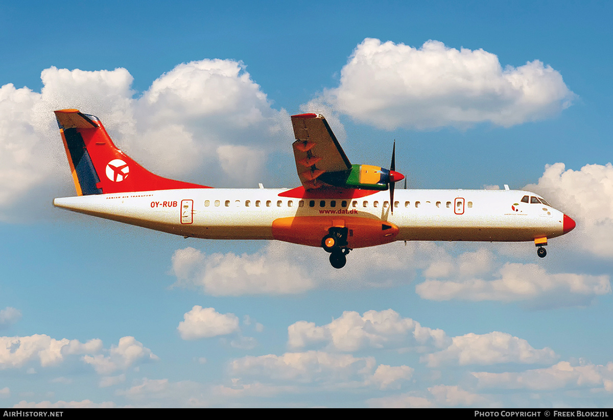 Aircraft Photo of OY-RUB | ATR ATR-72-202 | Danish Air Transport - DAT | AirHistory.net #434847