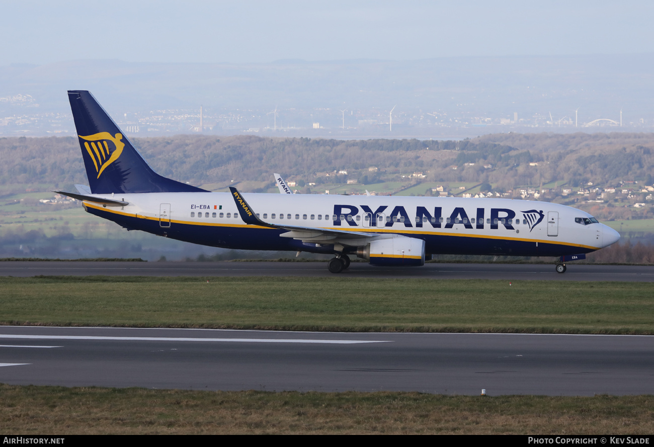 Aircraft Photo of EI-EBA | Boeing 737-8AS | Ryanair | AirHistory.net #434879