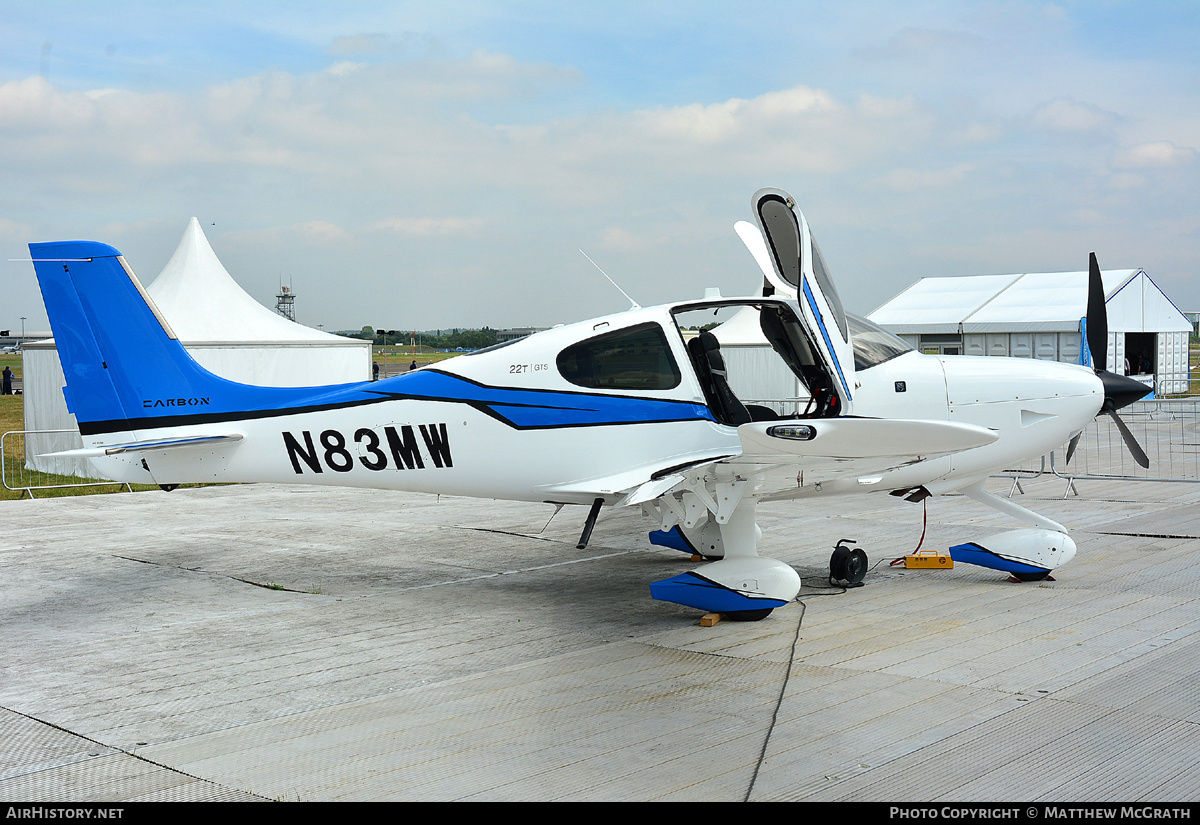 Aircraft Photo of N83MW | Cirrus SR-22T G5-GTS Carbon | AirHistory.net #434903