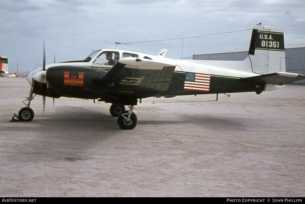 Aircraft Photo of 58-1351 / 81351 | Beech U-8D Seminole (50) | USA - Army | AirHistory.net #435018