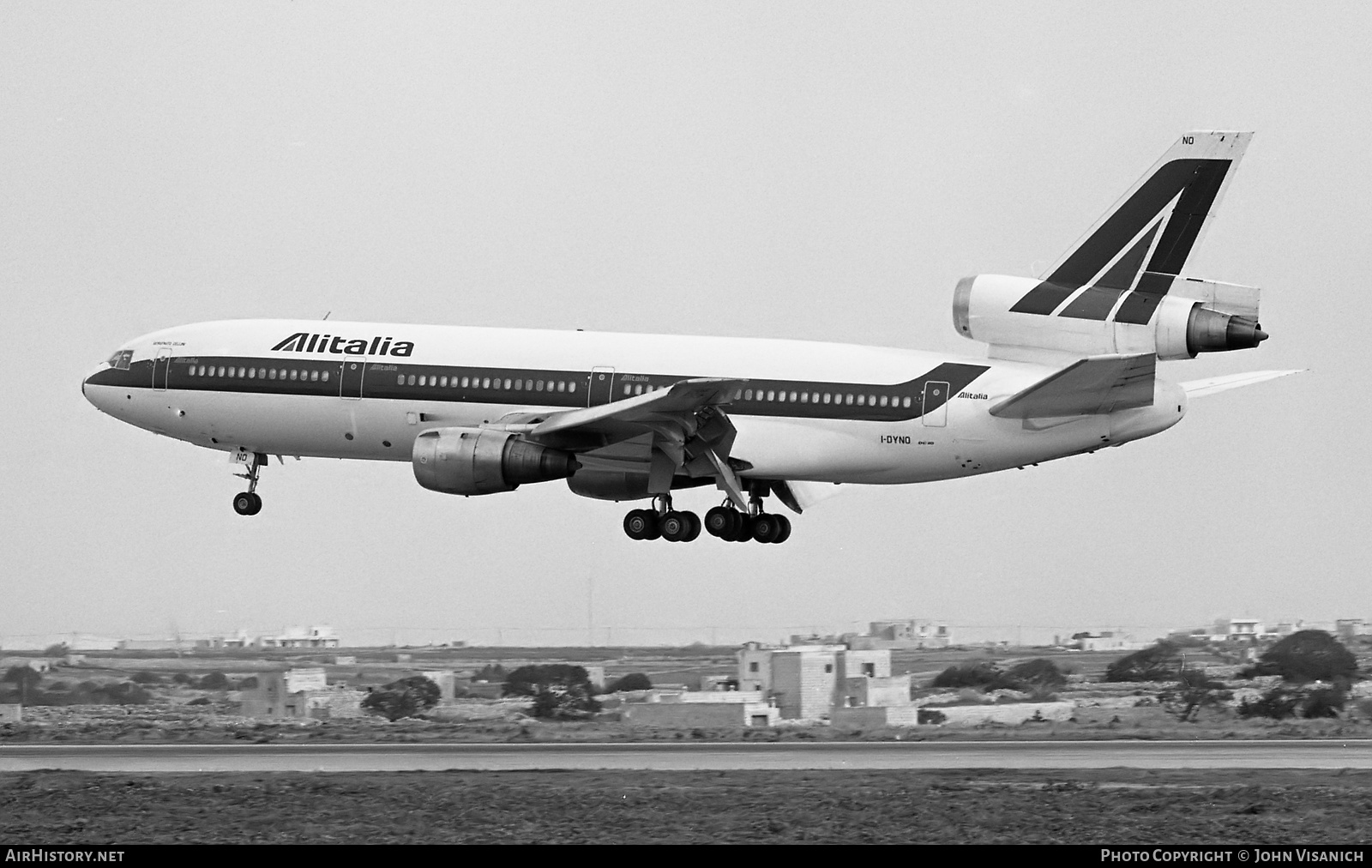 Aircraft Photo of I-DYNO | McDonnell Douglas DC-10-30 | Alitalia | AirHistory.net #435028