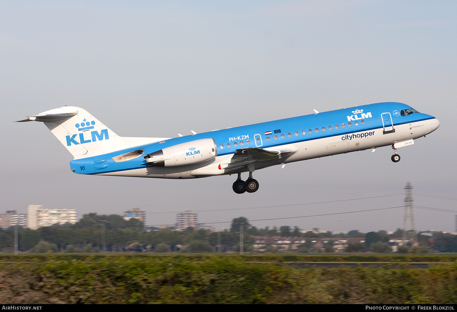 Aircraft Photo of PH-KZM | Fokker 70 (F28-0070) | KLM Cityhopper | AirHistory.net #435093